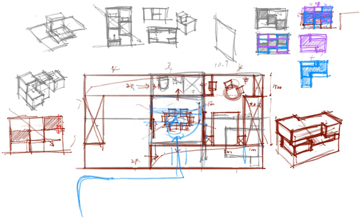 7方宅草图，内部中庭及体积规划，sketch, arrangement of the patio and volumes.jpg